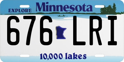 MN license plate 676LRI