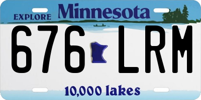 MN license plate 676LRM
