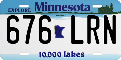 MN license plate 676LRN