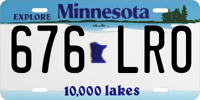 MN license plate 676LRO