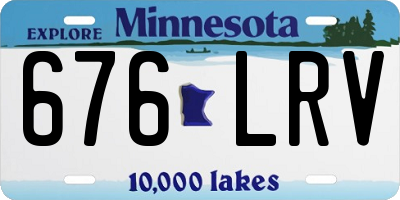 MN license plate 676LRV