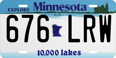 MN license plate 676LRW
