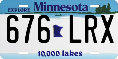 MN license plate 676LRX