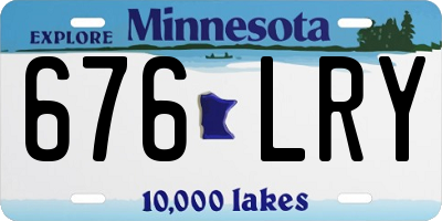 MN license plate 676LRY