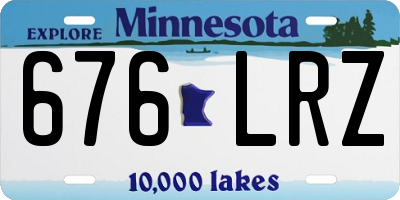 MN license plate 676LRZ
