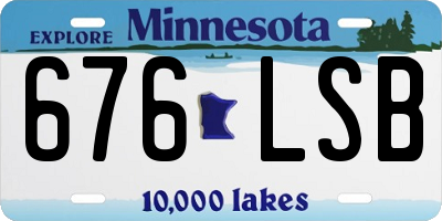 MN license plate 676LSB