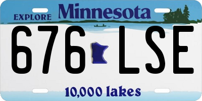 MN license plate 676LSE
