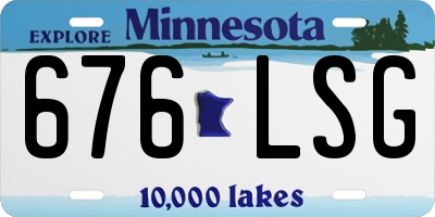 MN license plate 676LSG