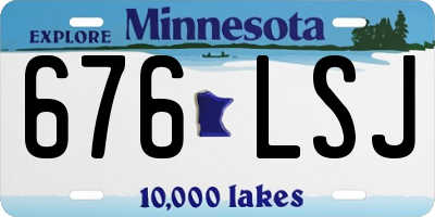 MN license plate 676LSJ