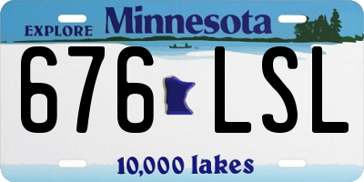 MN license plate 676LSL