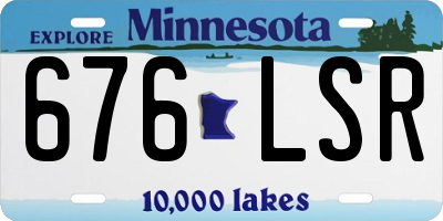 MN license plate 676LSR