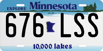 MN license plate 676LSS