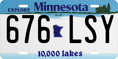 MN license plate 676LSY