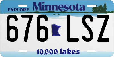 MN license plate 676LSZ