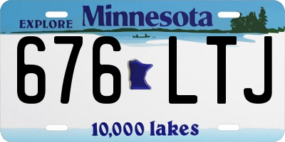 MN license plate 676LTJ