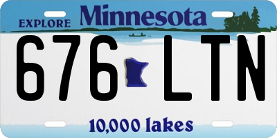 MN license plate 676LTN