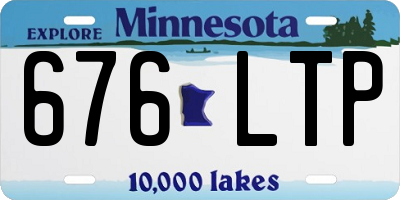 MN license plate 676LTP