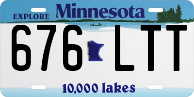 MN license plate 676LTT