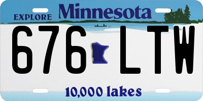 MN license plate 676LTW