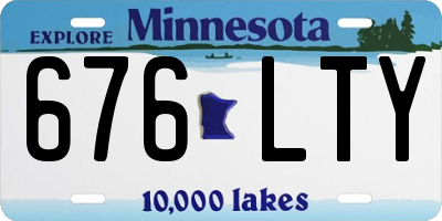 MN license plate 676LTY