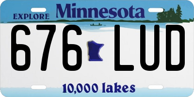 MN license plate 676LUD
