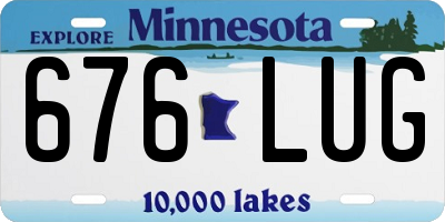 MN license plate 676LUG