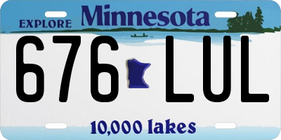MN license plate 676LUL