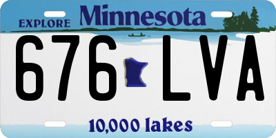 MN license plate 676LVA