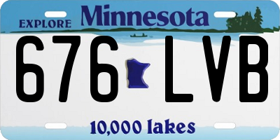 MN license plate 676LVB