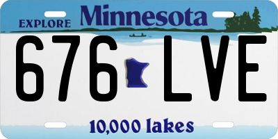 MN license plate 676LVE
