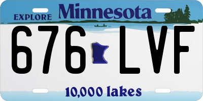 MN license plate 676LVF
