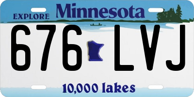 MN license plate 676LVJ