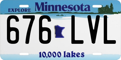 MN license plate 676LVL