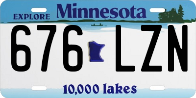 MN license plate 676LZN