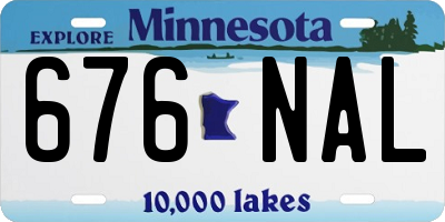 MN license plate 676NAL
