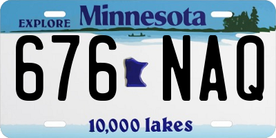 MN license plate 676NAQ