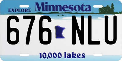 MN license plate 676NLU