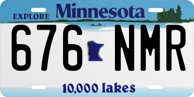MN license plate 676NMR