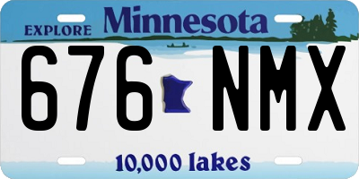 MN license plate 676NMX