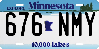 MN license plate 676NMY