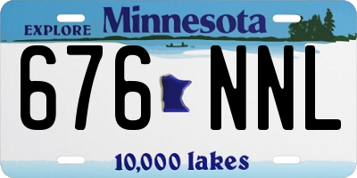 MN license plate 676NNL