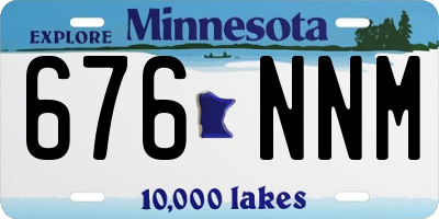 MN license plate 676NNM