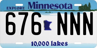 MN license plate 676NNN