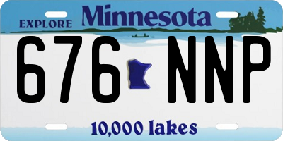 MN license plate 676NNP