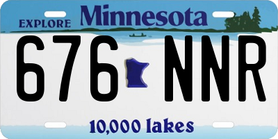 MN license plate 676NNR