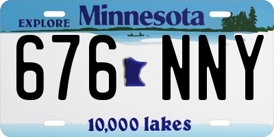 MN license plate 676NNY