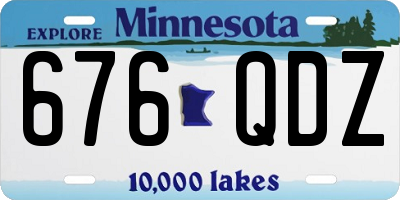 MN license plate 676QDZ
