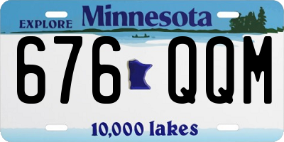 MN license plate 676QQM
