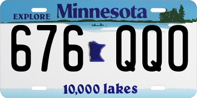 MN license plate 676QQO