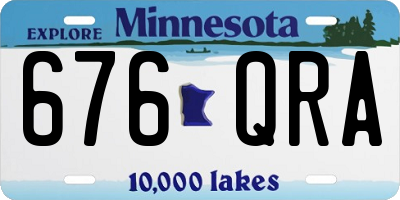 MN license plate 676QRA